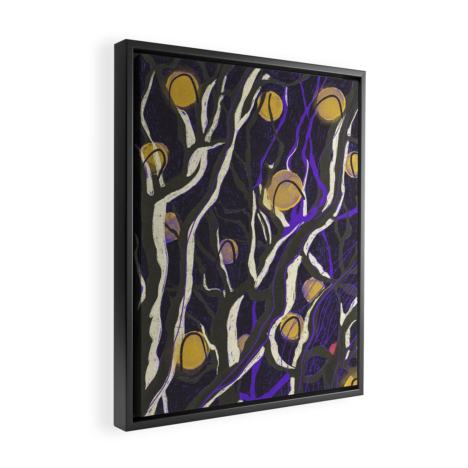 Night in the park Framed Canvas Print Gallery Image 2
