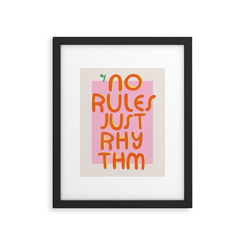 No rules just rhythm Framed Art Print Gallery Image 5