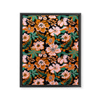Orange flowers Framed Canvas Print Gallery Image 8