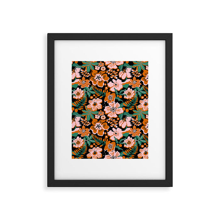 Orange flowers Framed Art Print Gallery Image 1