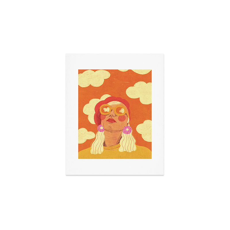 Orange sky Art Print Gallery Image 1