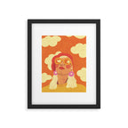 Orange sky Framed Art Print Gallery Image 4