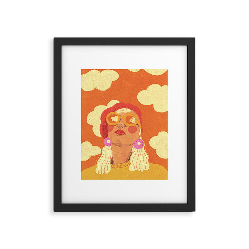 Orange sky Framed Art Print Gallery Image 4