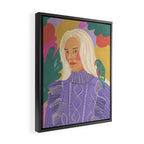 Parrot owner portrait Framed Canvas Print Gallery Image 2