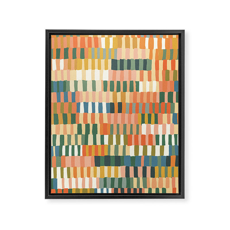Pastel Mosaic #2 Framed Canvas Print Gallery Image 8