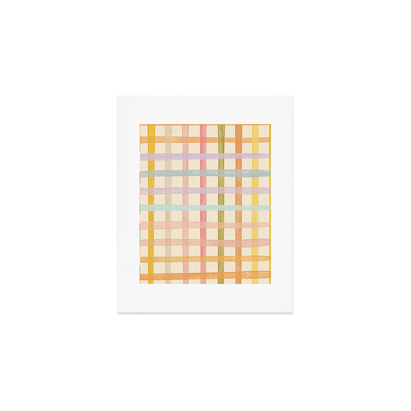 Pastel plaid Art Print Gallery Image 1