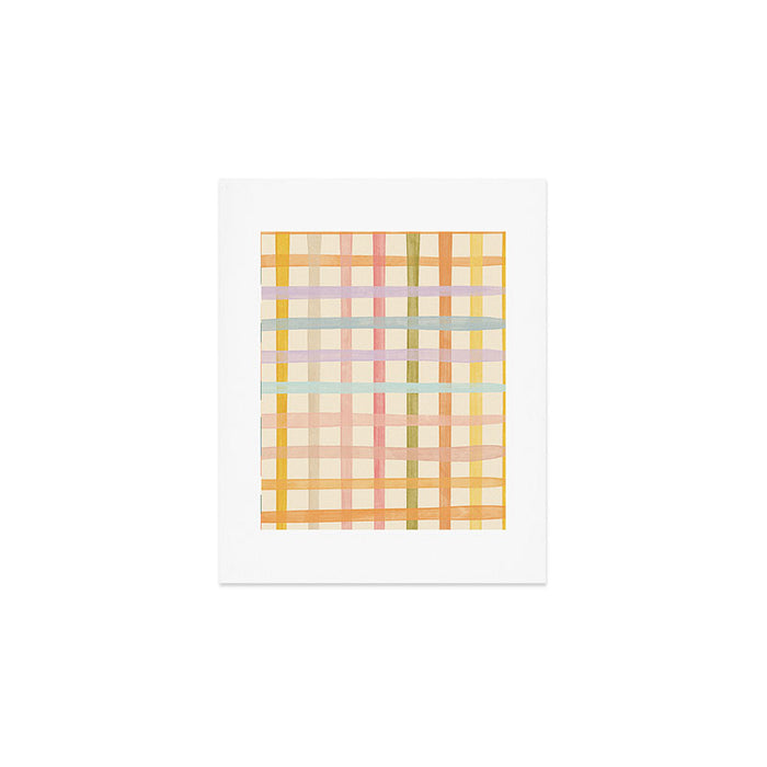 Pastel plaid Art Print Gallery Image 1