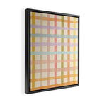 Pastel plaid Framed Canvas Print Gallery Image 2