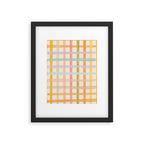 Pastel plaid Framed Art Print Gallery Image 4