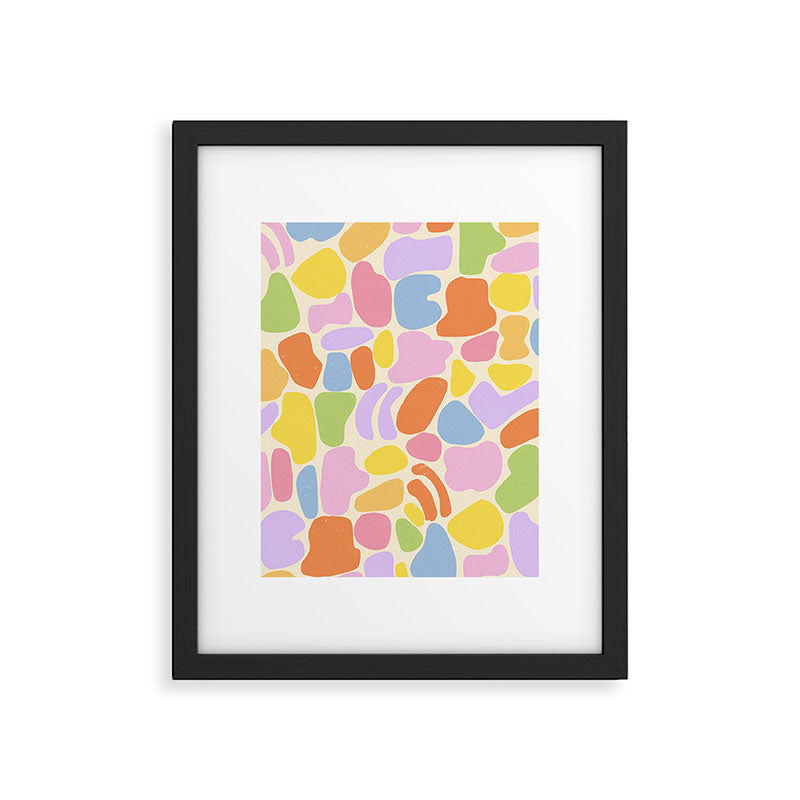 Pastel stones Framed Art Print Gallery Image 6