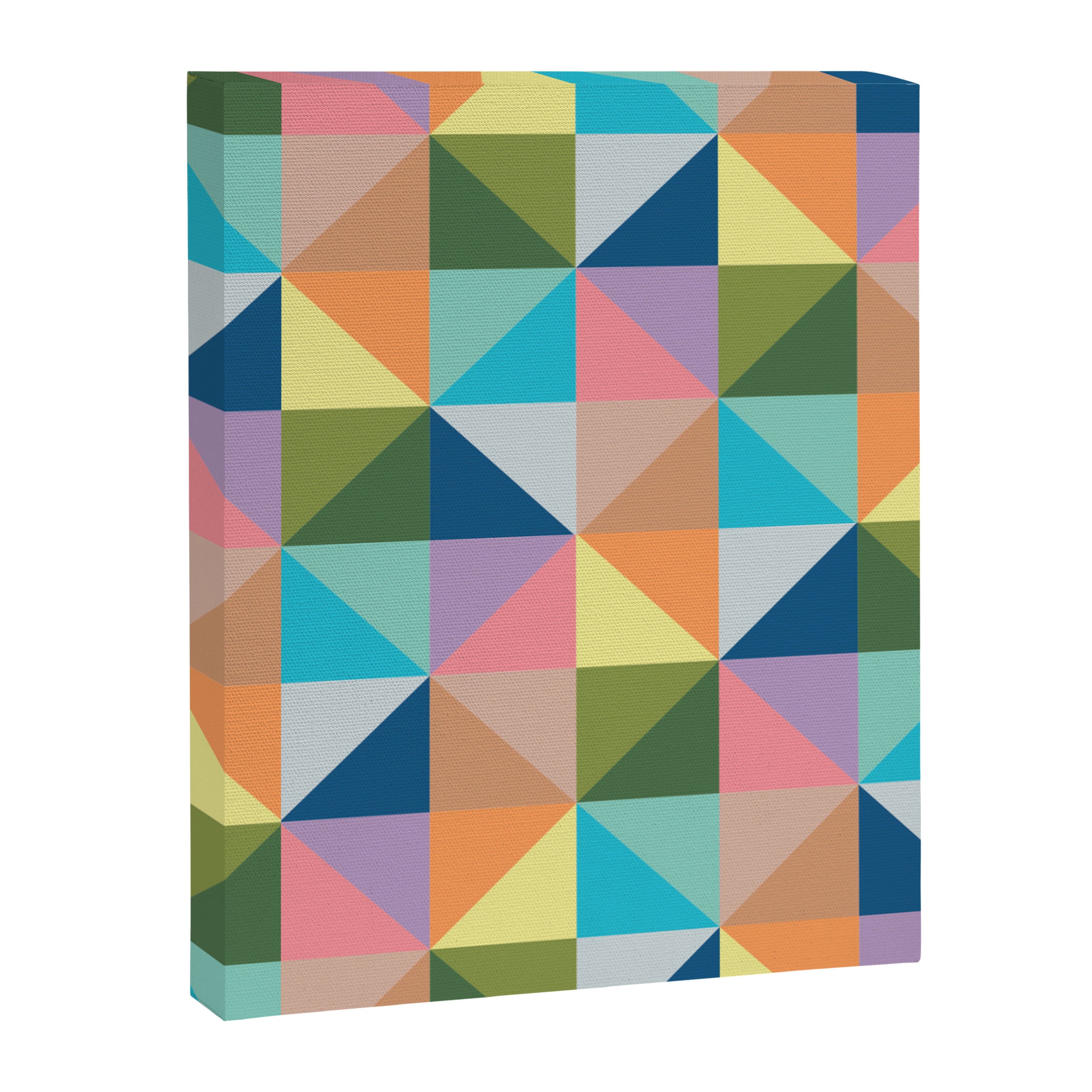 Pastel triangles Canvas Print Gallery Image 8