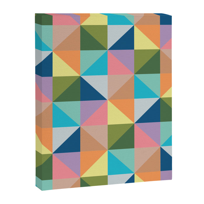 Pastel triangles Canvas Print Gallery Image 1