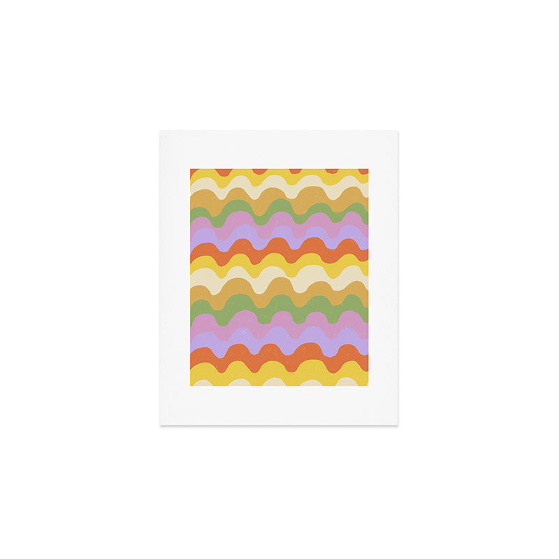 Pastel waves Art Print Gallery Image 1