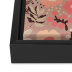 Peach blooming Framed Canvas Print Gallery Image 3