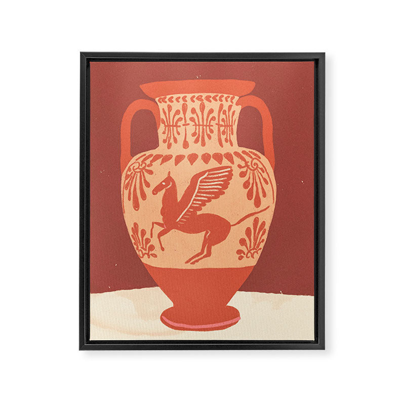Pegasus vase Framed Canvas Print Gallery Image 8
