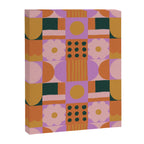Pink and orange retro Canvas Print Gallery Image 8