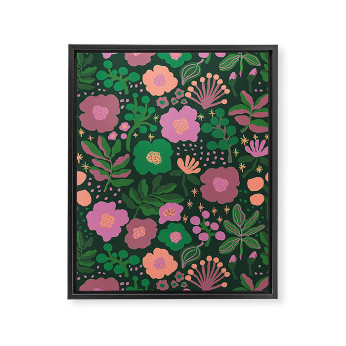 Pink blooming Framed Canvas Print Gallery Image 1