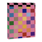 Pink squares Canvas Print Gallery Image 8