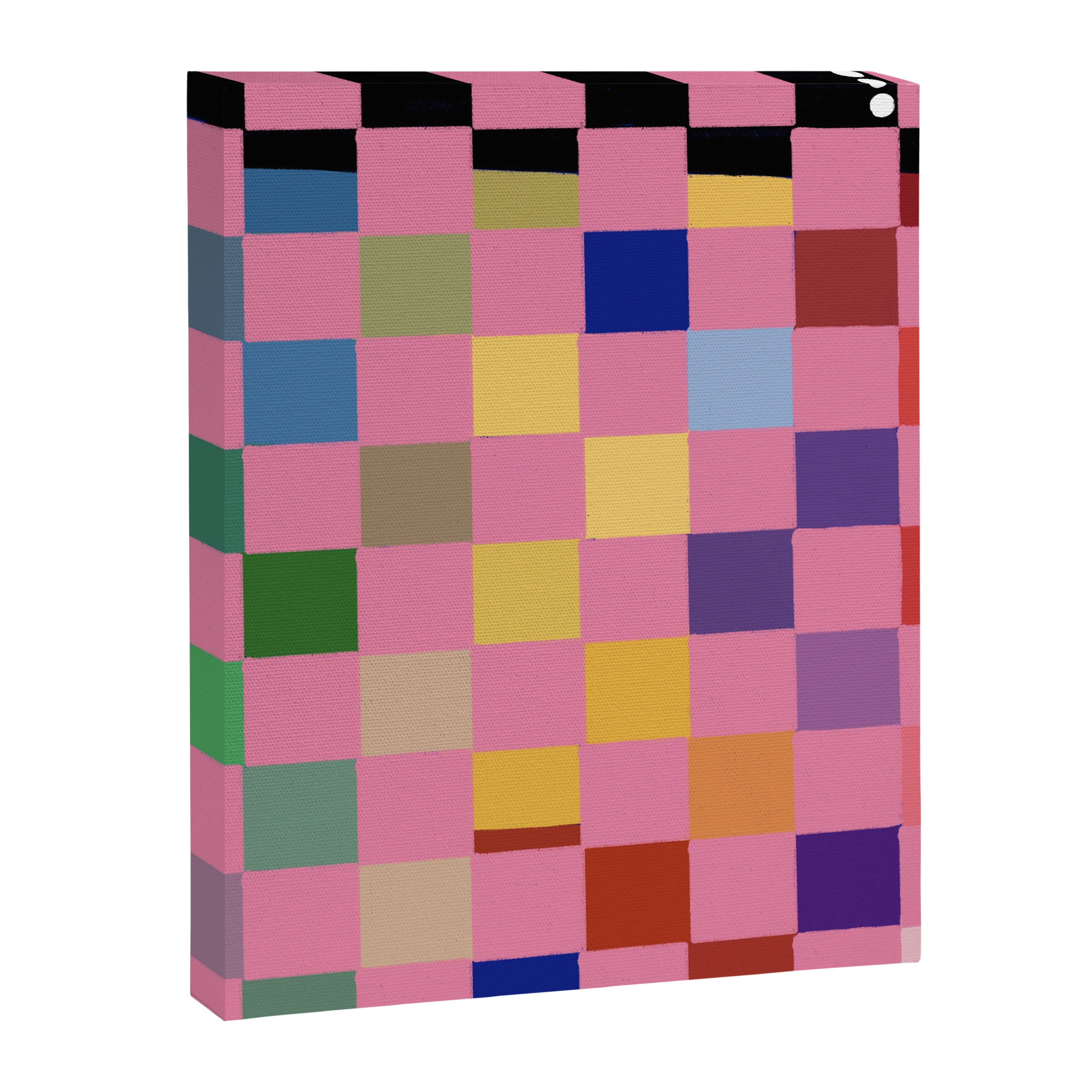 Pink squares Canvas Print Gallery Image 8