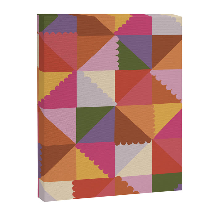 Pink triangles Canvas Print Gallery Image 1