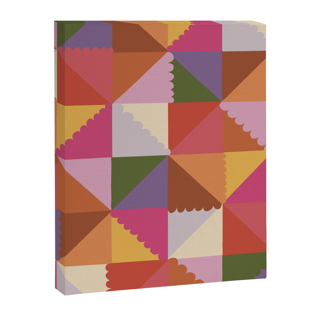 Pink triangles Canvas Print Gallery Image 8