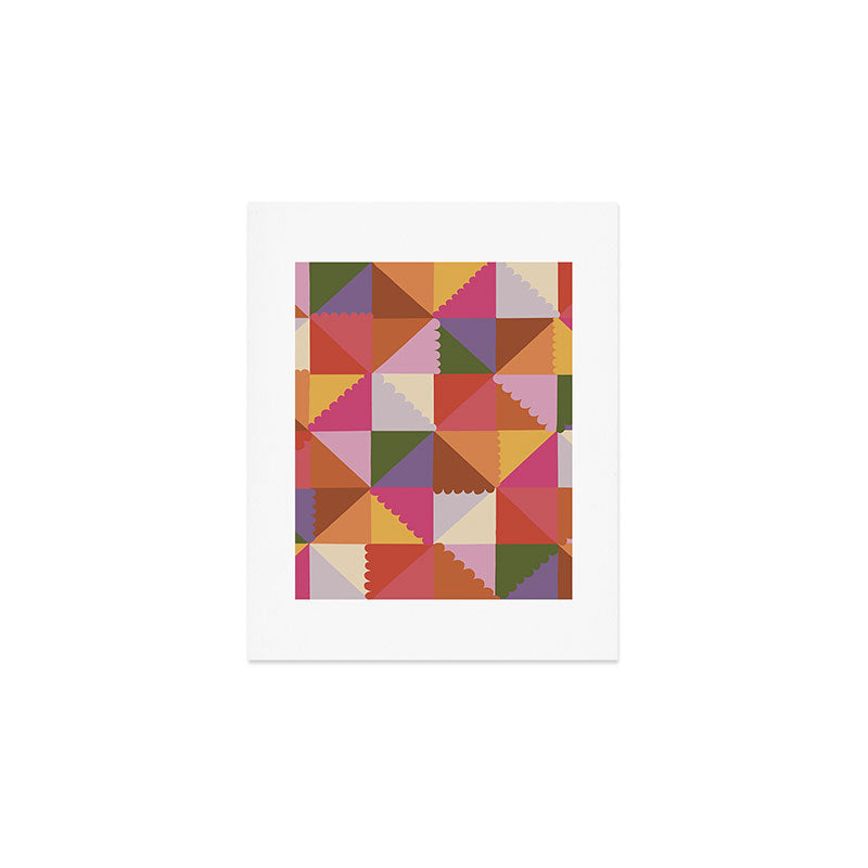 Pink triangles Art Print Gallery Image 1