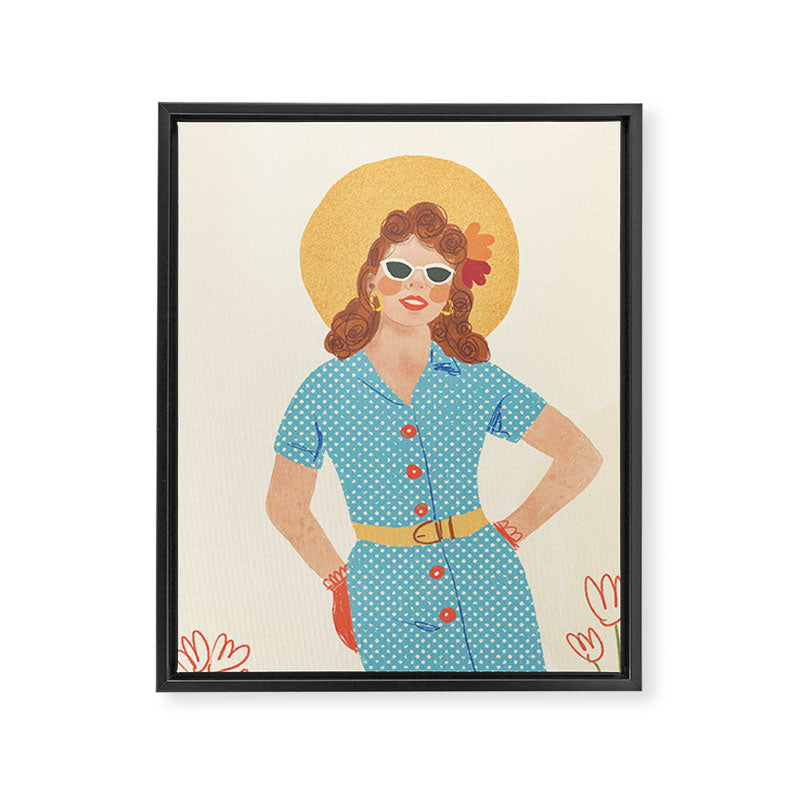 Pinup girl Framed Canvas Print Gallery Image 8
