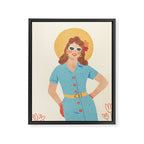 Pinup girl Framed Canvas Print Gallery Image 8