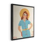 Pinup girl Framed Canvas Print Gallery Image 2