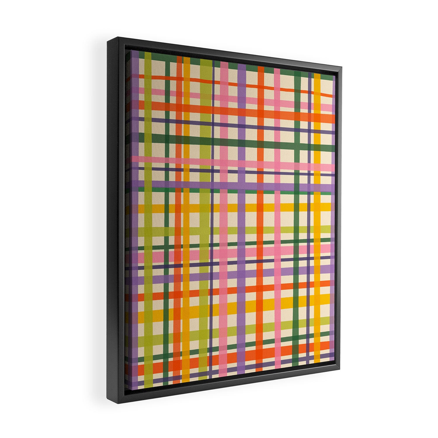 Plaid Framed Canvas Print Gallery Image 2