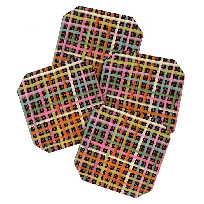 Plaid mood Coaster Gallery Image 1