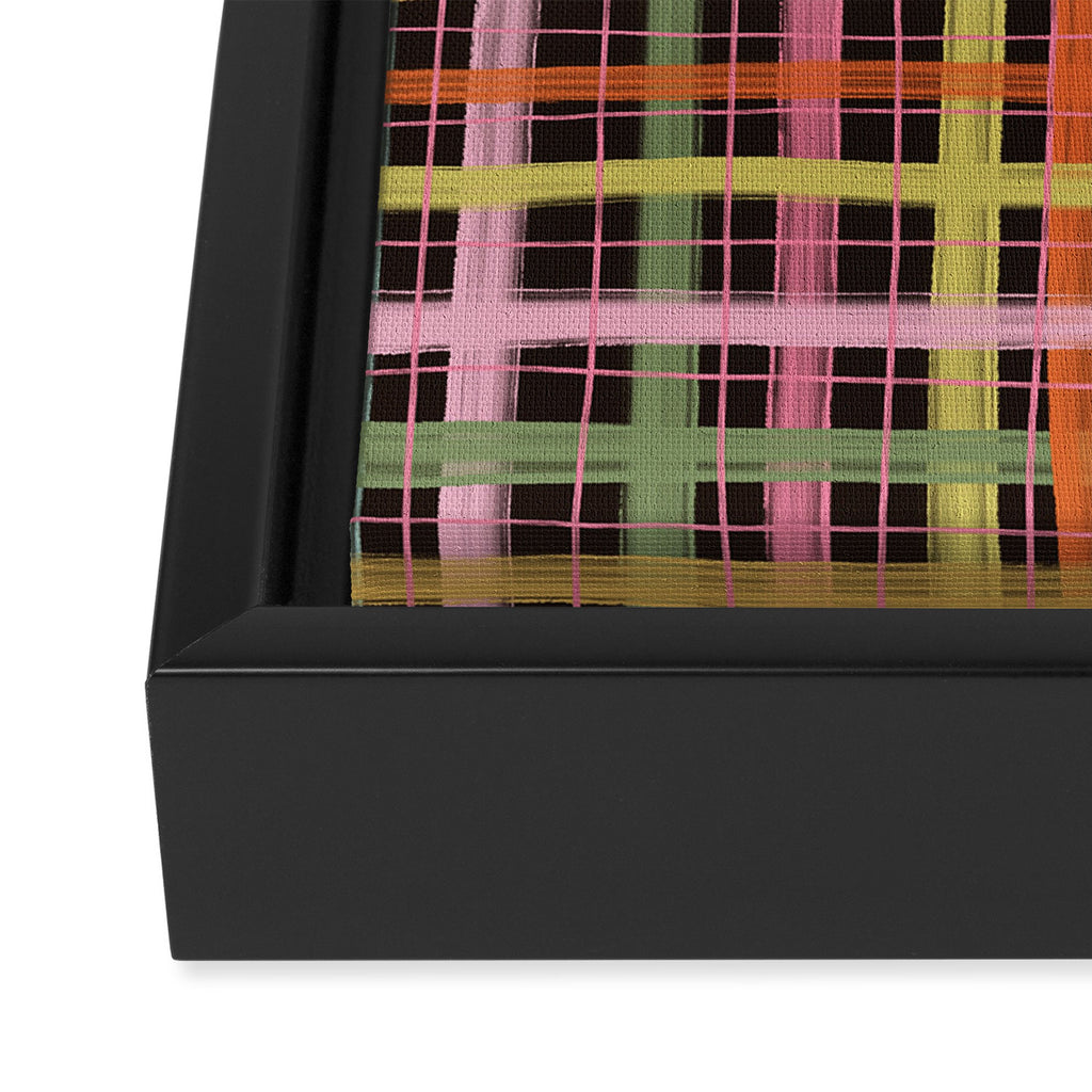 Plaid mood Framed Canvas Print Gallery Image 3