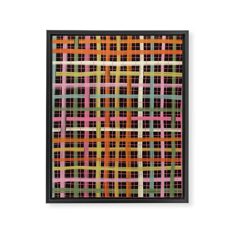 Plaid mood Framed Canvas Print Gallery Image 6