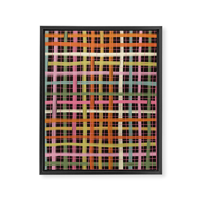Plaid mood Framed Canvas Print Gallery Image 1