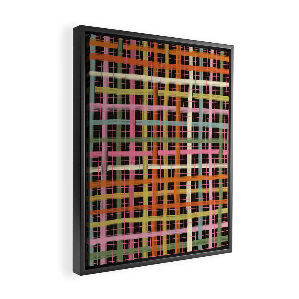 Plaid mood Framed Canvas Print Gallery Image 2
