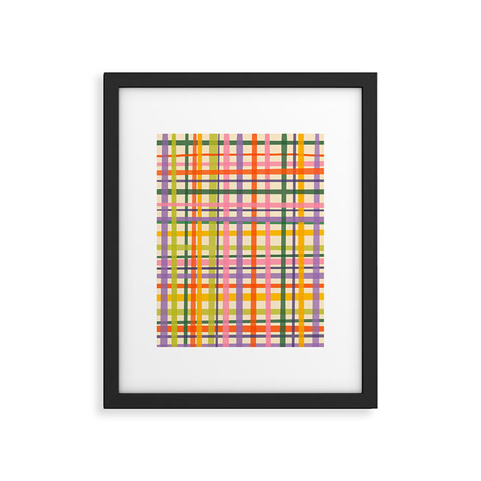 Plaid Framed Art Print Gallery Image 1