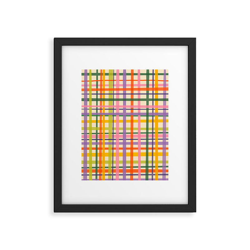 Plaid Framed Art Print Gallery Image 6
