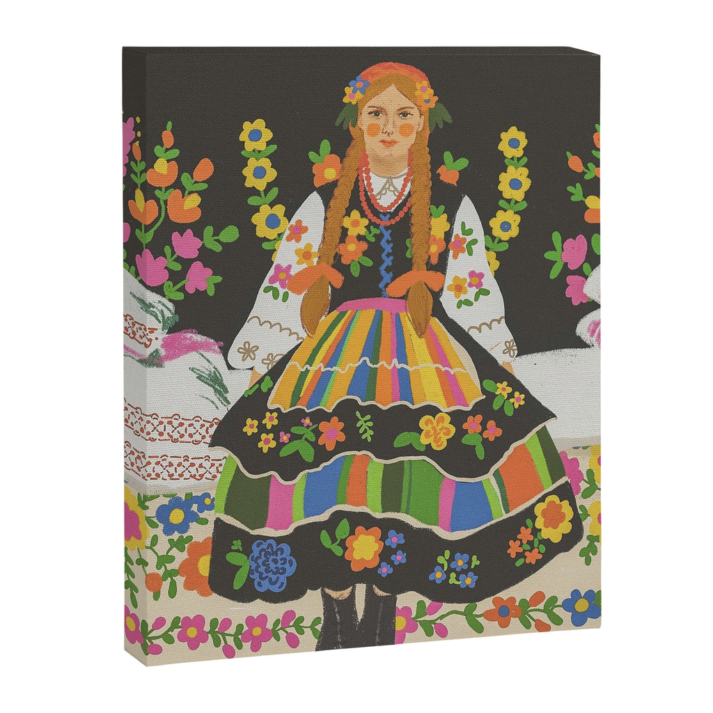 Polish folk girl Canvas Print Gallery Image 8