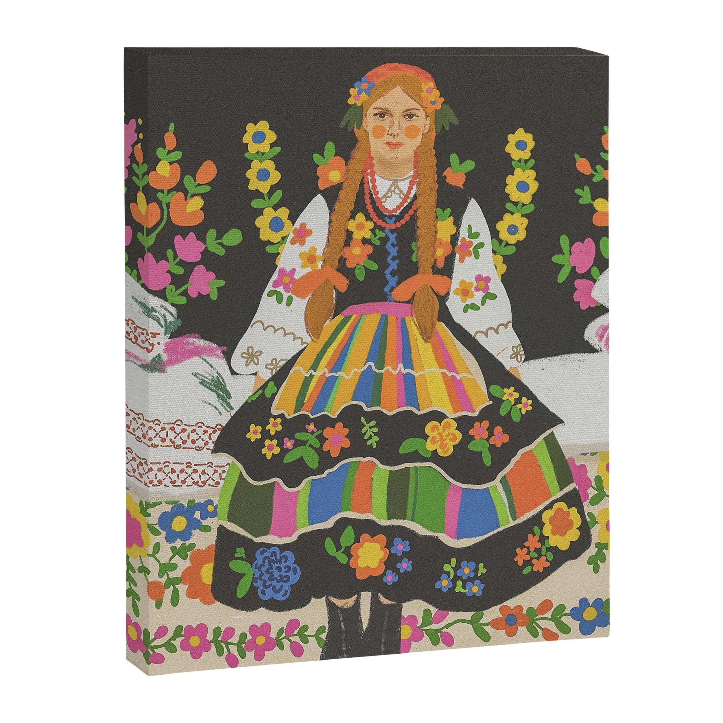 Polish folk girl Canvas Print Gallery Image 8