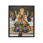 Polish folk girl Framed Canvas Print Gallery Image 8