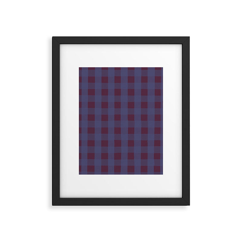 Purple criss-cross Framed Art Print Gallery Image 6