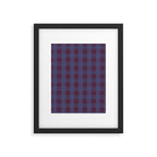 Purple criss-cross Framed Art Print Gallery Image 6