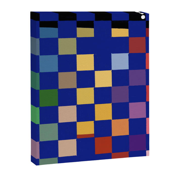 Rainbow checkerboard#1 Canvas Print Gallery Image 1