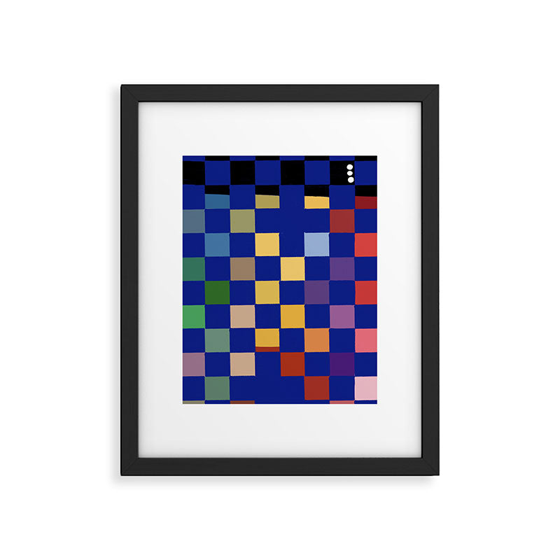 Rainbow checkerboard#1 Framed Art Print Gallery Image 6