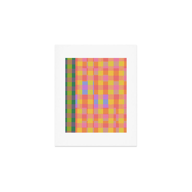 Rainbow criss-cross Art Print Gallery Image 1