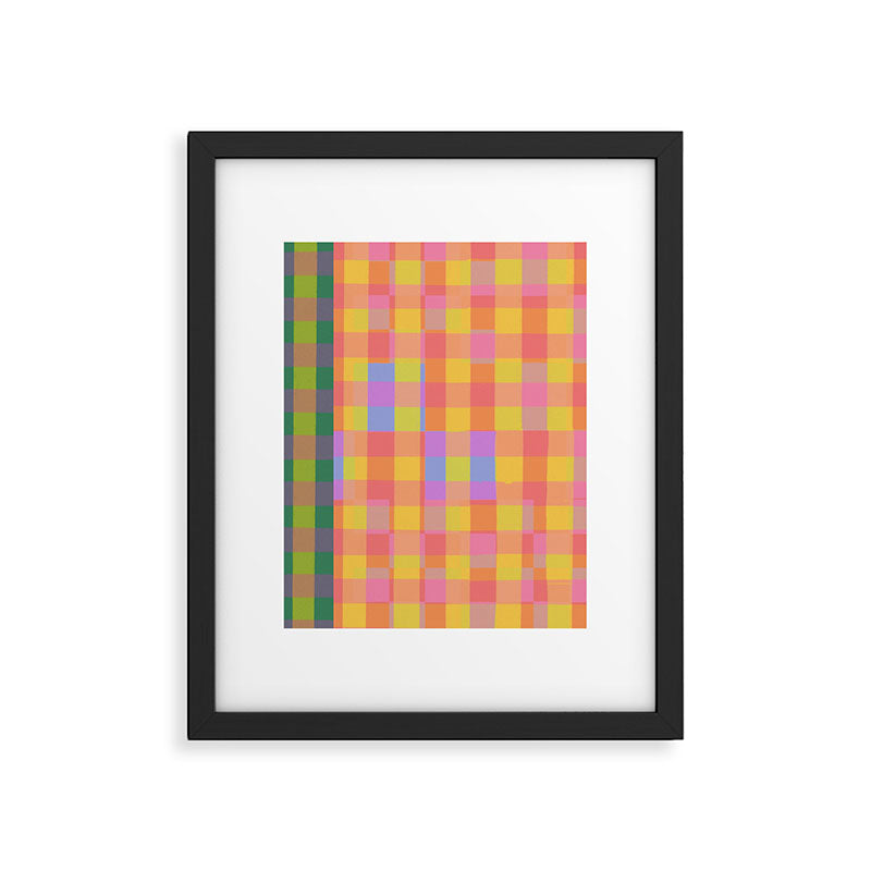 Rainbow criss-cross Framed Art Print Gallery Image 6