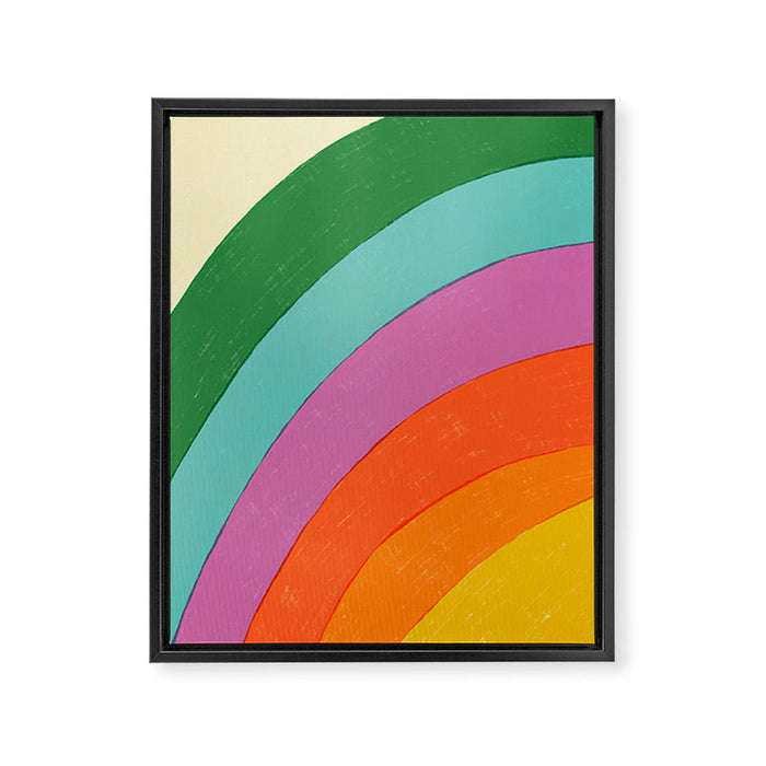 Rainbow Framed Canvas Print Gallery Image 1