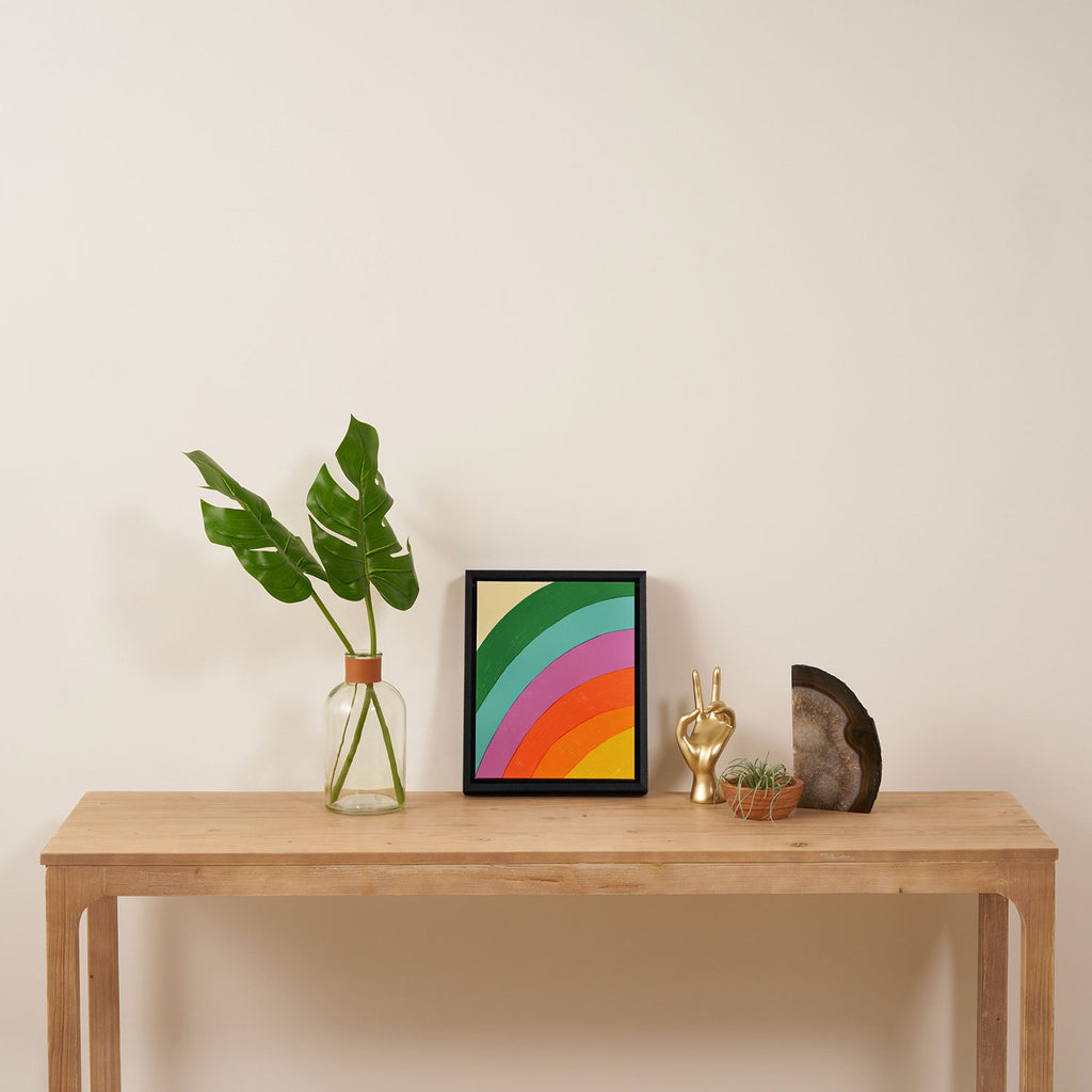 Rainbow Framed Canvas Print Gallery Image 4