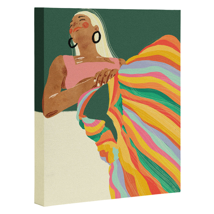 Rainbow Lady Canvas Print Gallery Image 1