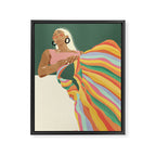 Rainbow Lady Framed Canvas Print Gallery Image 8